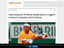Tablet Screenshot of dottennis.it